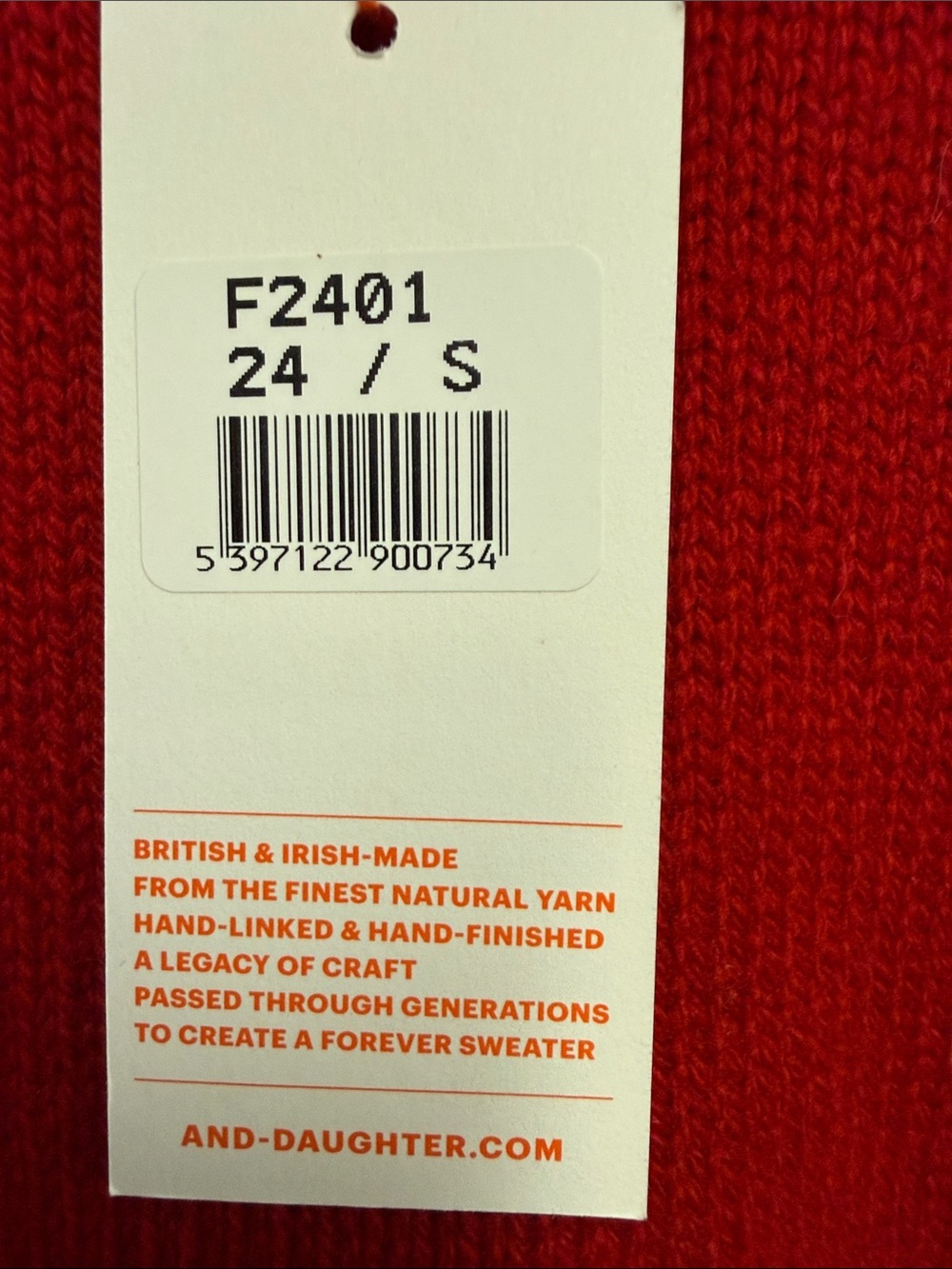 &daughter Women’s Classic Crewneck Sweater - Red - Picture 3 of 8